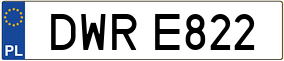 Trailer License Plate